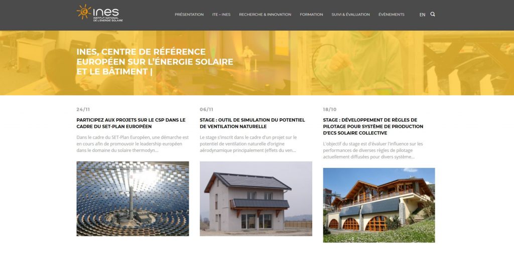 site web ines solaire